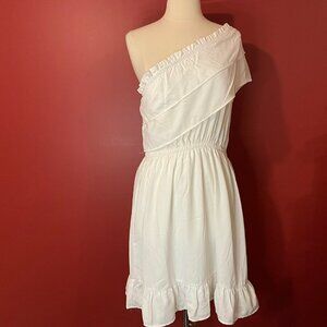 ONLY Women's Onlninna White One Shoulder Short Dress - Size Small - NWT